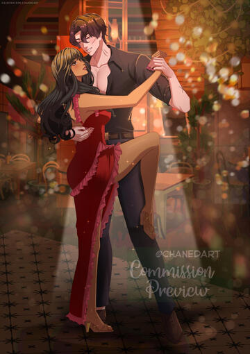 Illustration/Colored Sketch/ Simple BG