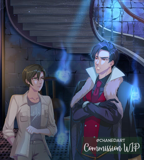 Illustration/ Colored Sketch/ Simple BG