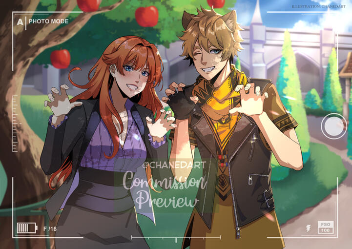 Illustration/ Colored Sketch/ Simple BG